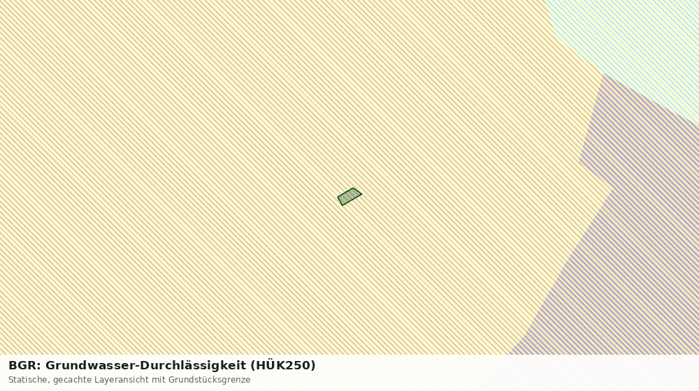 Statische Kartenansicht: BGR: Grundwasser-Durchlässigkeit (HÜK250)