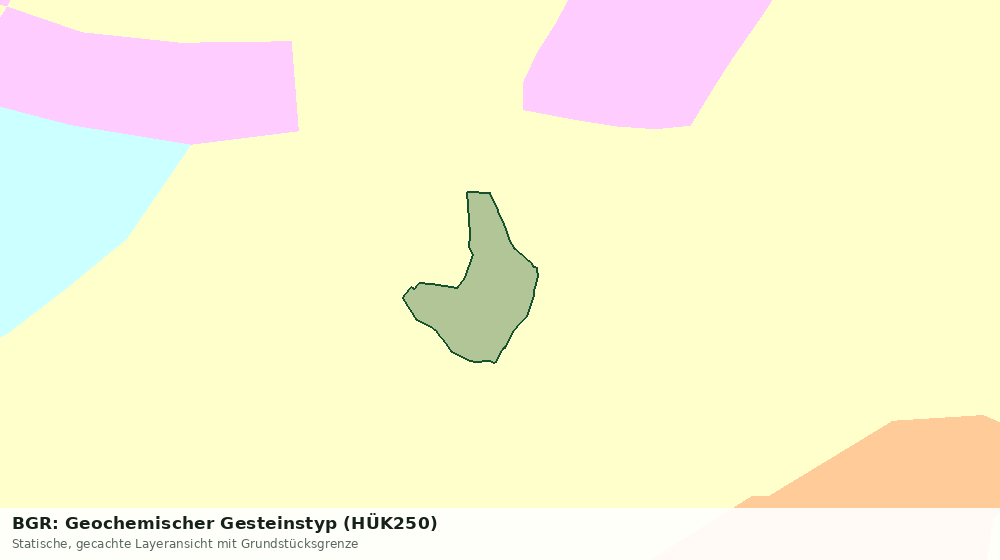 Statische Kartenansicht: BGR: Geochemischer Gesteinstyp (HÜK250)