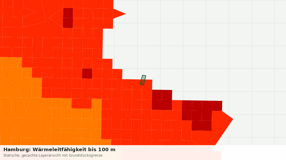 Statische Kartenansicht: Hamburg: Wärmeleitfähigkeit bis 100 m