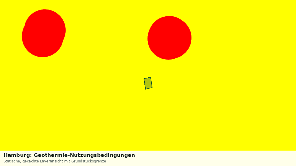 Statische Kartenansicht: Hamburg: Geothermie-Nutzungsbedingungen