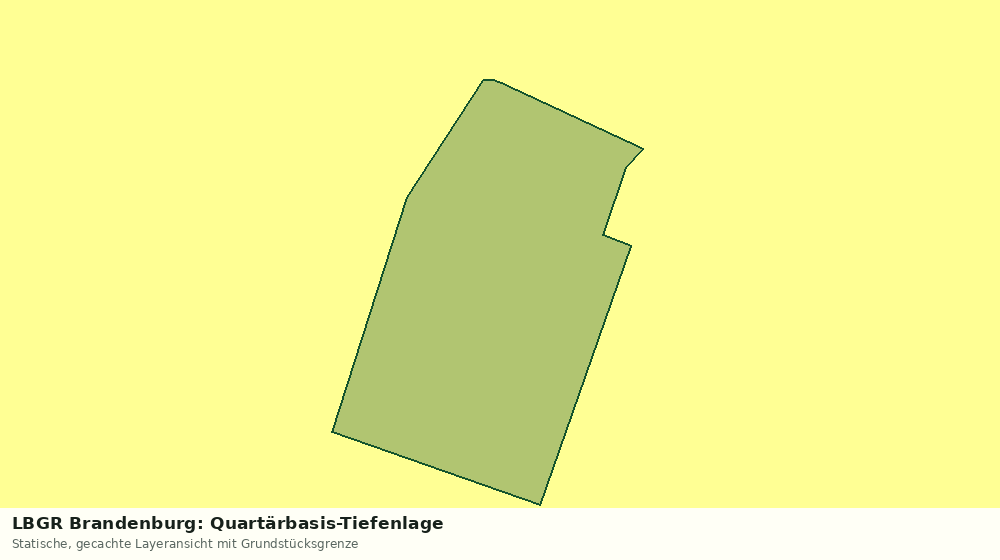 Statische Kartenansicht: LBGR Brandenburg: Quartärbasis-Tiefenlage
