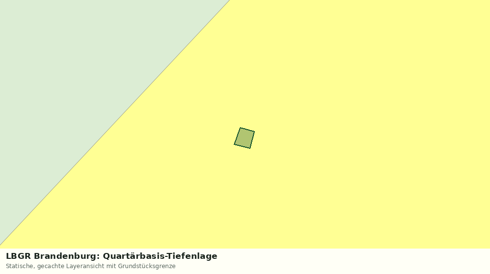 Statische Kartenansicht: LBGR Brandenburg: Quartärbasis-Tiefenlage