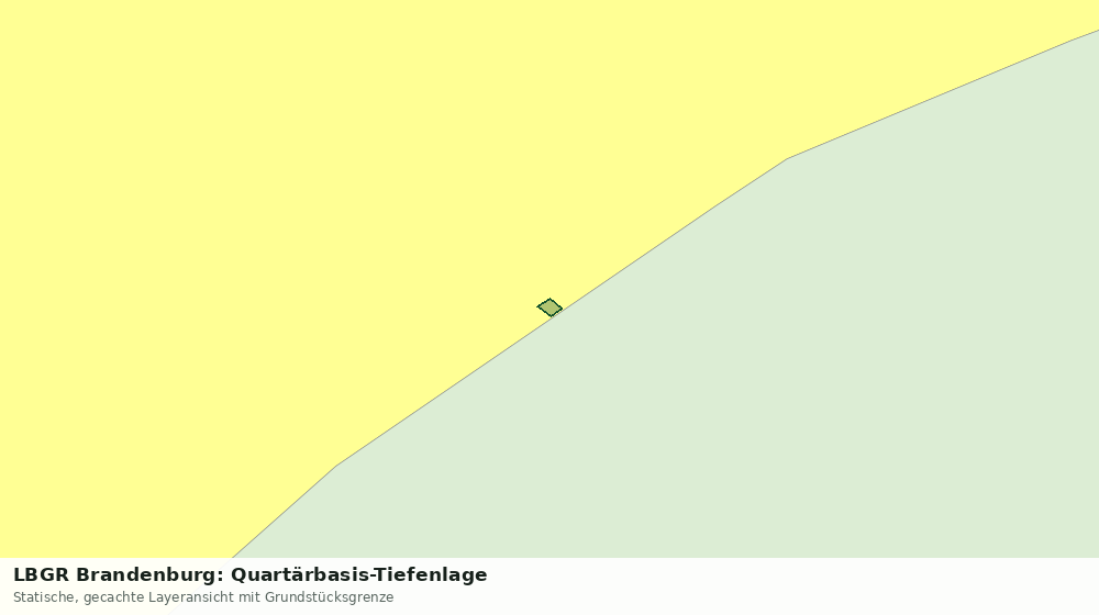 Statische Kartenansicht: LBGR Brandenburg: Quartärbasis-Tiefenlage