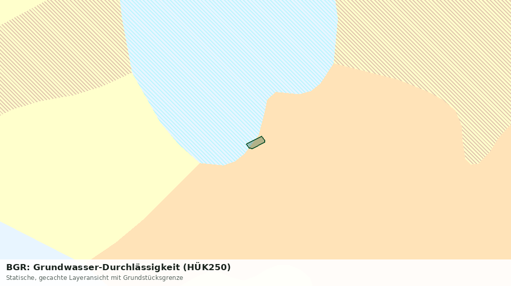 Statische Kartenansicht: BGR: Grundwasser-Durchlässigkeit (HÜK250)