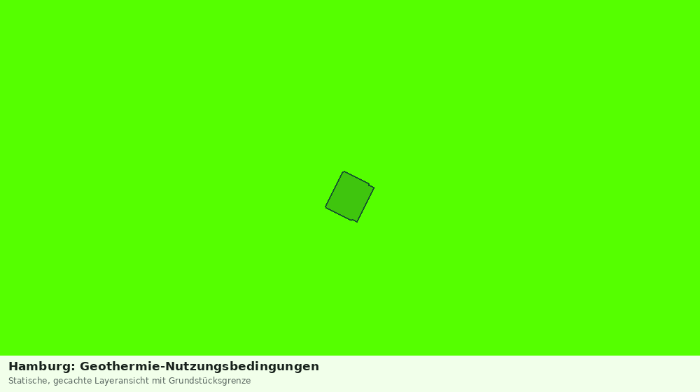 Statische Kartenansicht: Hamburg: Geothermie-Nutzungsbedingungen