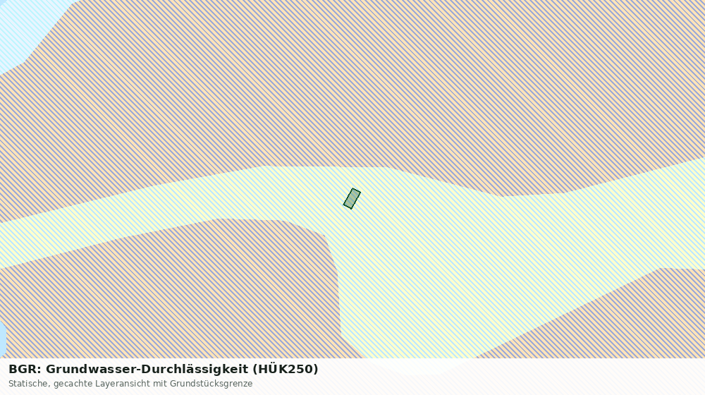 Statische Kartenansicht: BGR: Grundwasser-Durchlässigkeit (HÜK250)