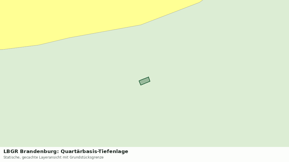 Statische Kartenansicht: LBGR Brandenburg: Quartärbasis-Tiefenlage