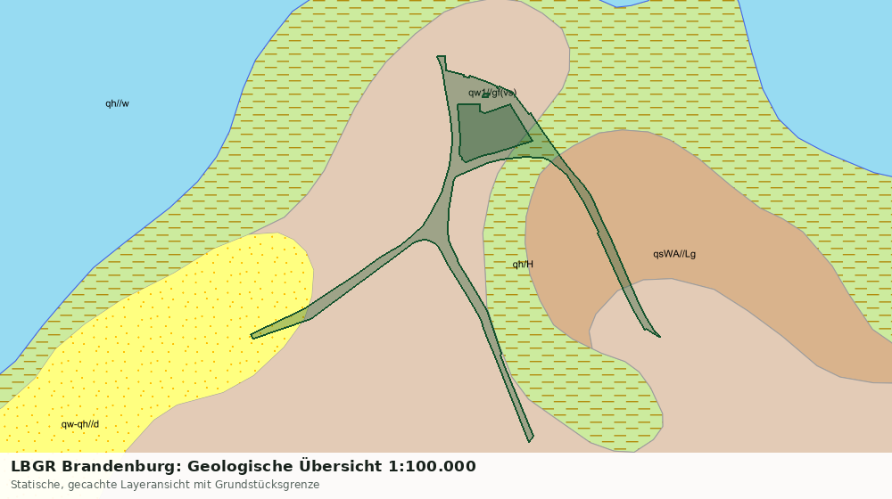 Statische Kartenansicht: LBGR Brandenburg: Geologische Übersicht 1:100.000