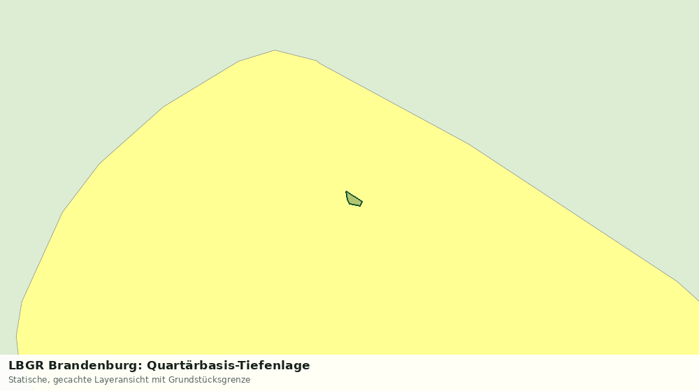Statische Kartenansicht: LBGR Brandenburg: Quartärbasis-Tiefenlage