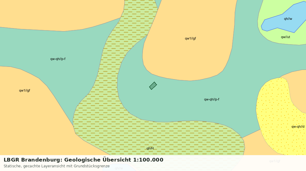 Statische Kartenansicht: LBGR Brandenburg: Geologische Übersicht 1:100.000