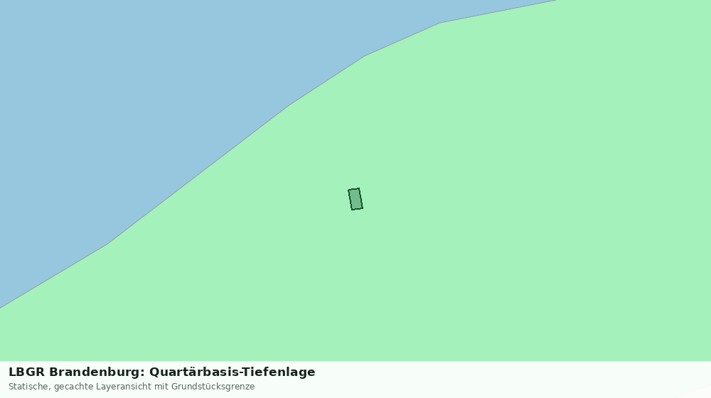 Statische Kartenansicht: LBGR Brandenburg: Quartärbasis-Tiefenlage