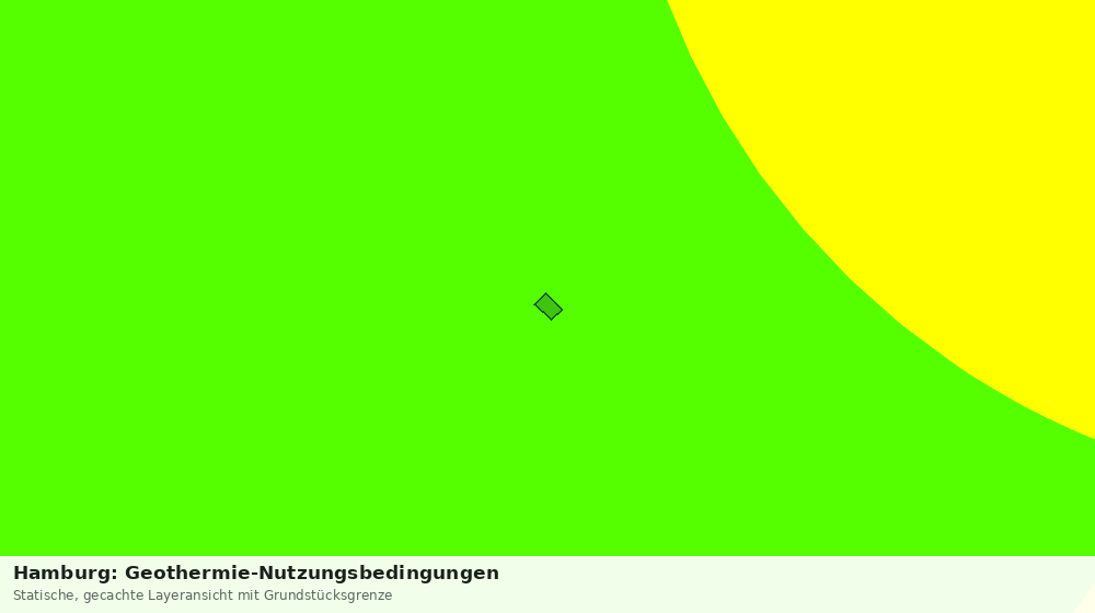 Statische Kartenansicht: Hamburg: Geothermie-Nutzungsbedingungen