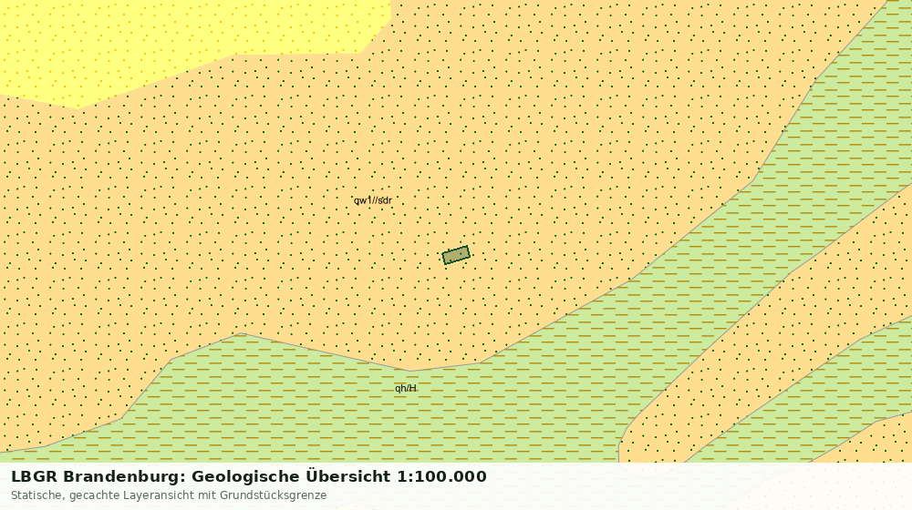 Statische Kartenansicht: LBGR Brandenburg: Geologische Übersicht 1:100.000