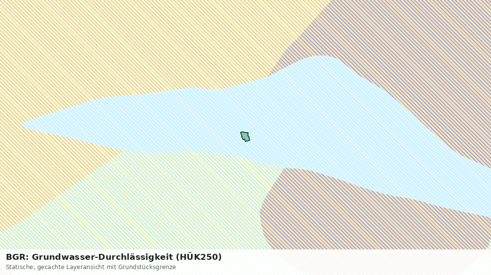 Statische Kartenansicht: BGR: Grundwasser-Durchlässigkeit (HÜK250)