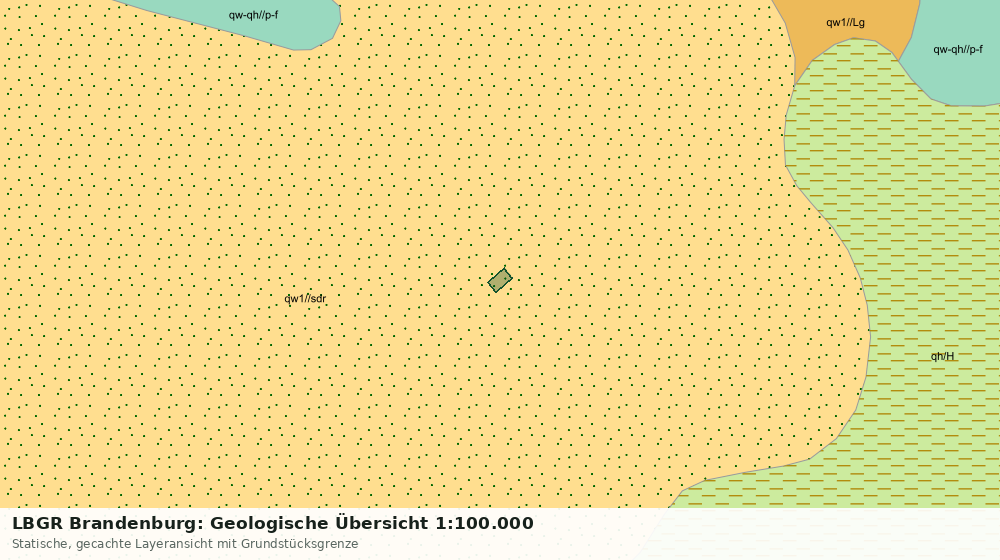 Statische Kartenansicht: LBGR Brandenburg: Geologische Übersicht 1:100.000