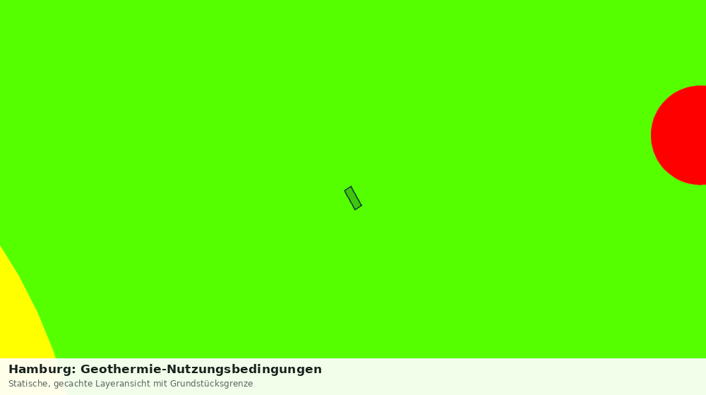 Statische Kartenansicht: Hamburg: Geothermie-Nutzungsbedingungen