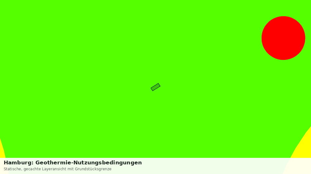 Statische Kartenansicht: Hamburg: Geothermie-Nutzungsbedingungen