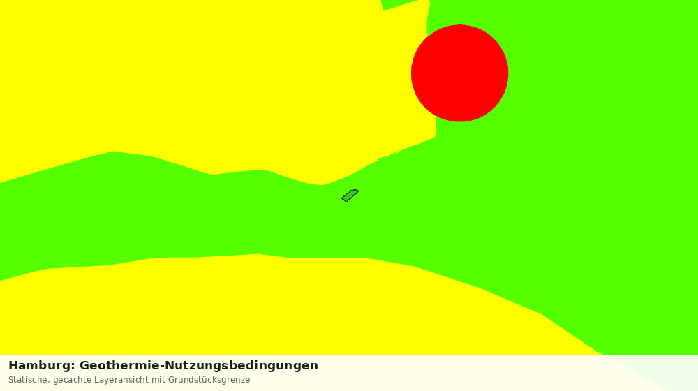 Statische Kartenansicht: Hamburg: Geothermie-Nutzungsbedingungen