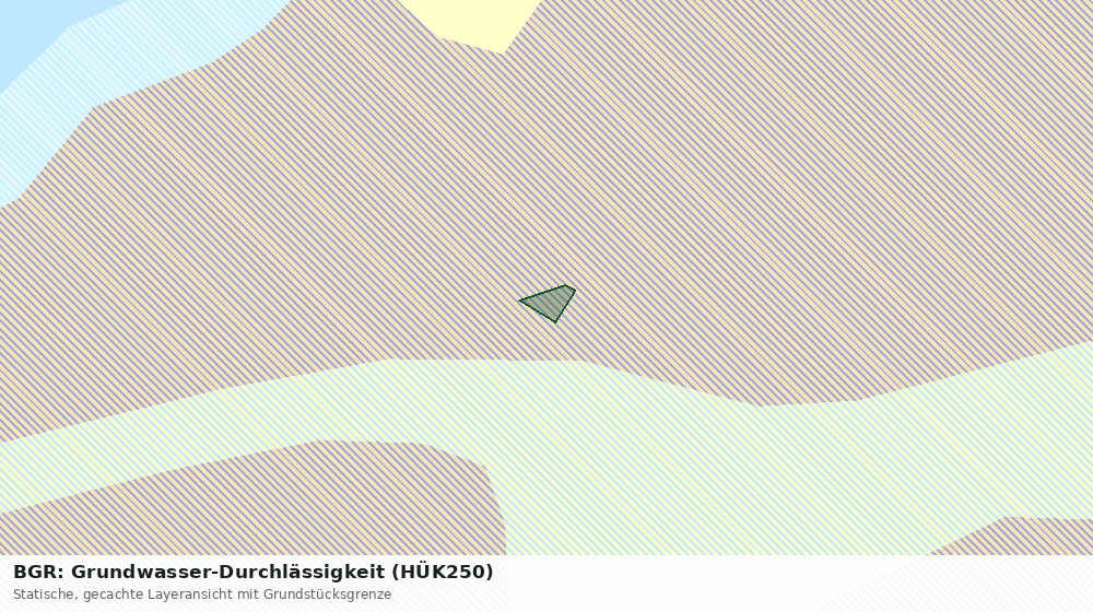 Statische Kartenansicht: BGR: Grundwasser-Durchlässigkeit (HÜK250)