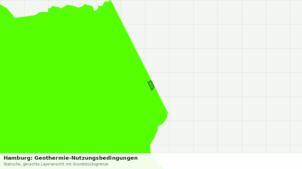 Statische Kartenansicht: Hamburg: Geothermie-Nutzungsbedingungen