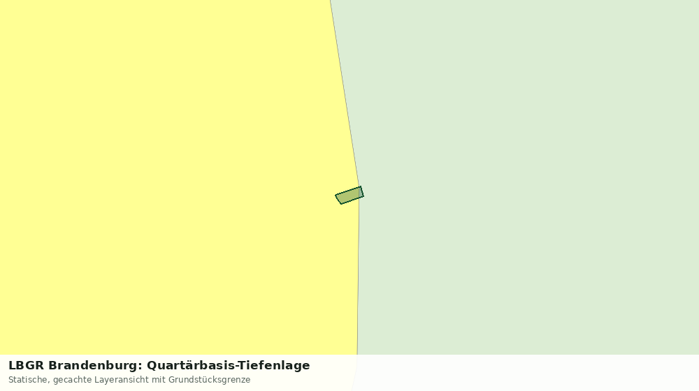 Statische Kartenansicht: LBGR Brandenburg: Quartärbasis-Tiefenlage