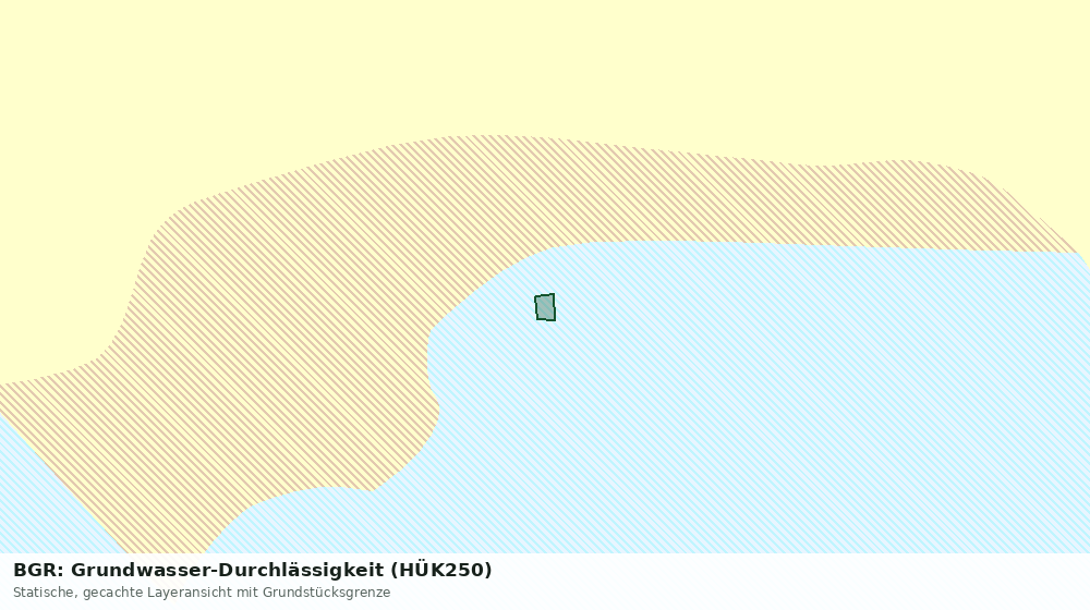 Statische Kartenansicht: BGR: Grundwasser-Durchlässigkeit (HÜK250)