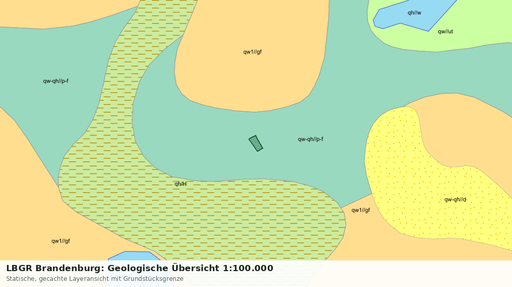 Statische Kartenansicht: LBGR Brandenburg: Geologische Übersicht 1:100.000