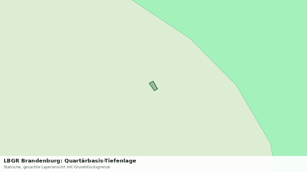 Statische Kartenansicht: LBGR Brandenburg: Quartärbasis-Tiefenlage