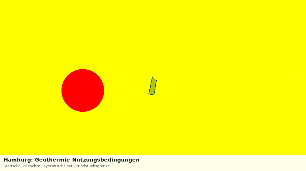 Statische Kartenansicht: Hamburg: Geothermie-Nutzungsbedingungen