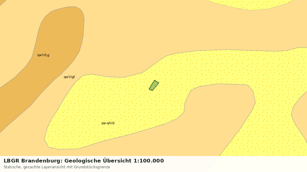 Statische Kartenansicht: LBGR Brandenburg: Geologische Übersicht 1:100.000