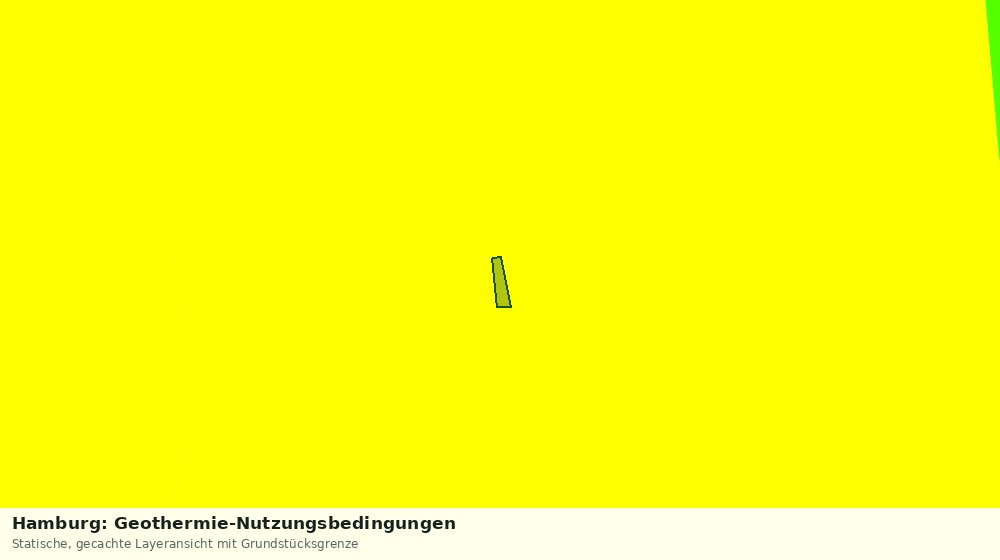 Statische Kartenansicht: Hamburg: Geothermie-Nutzungsbedingungen
