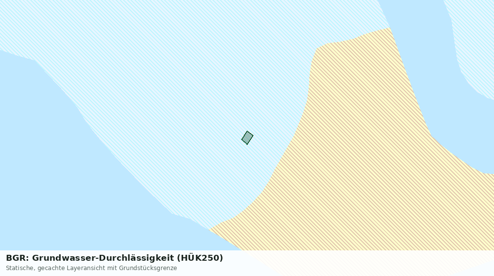 Statische Kartenansicht: BGR: Grundwasser-Durchlässigkeit (HÜK250)