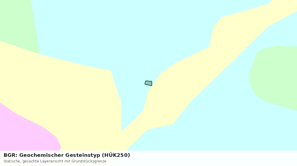 Statische Kartenansicht: BGR: Geochemischer Gesteinstyp (HÜK250)