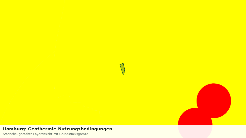 Statische Kartenansicht: Hamburg: Geothermie-Nutzungsbedingungen