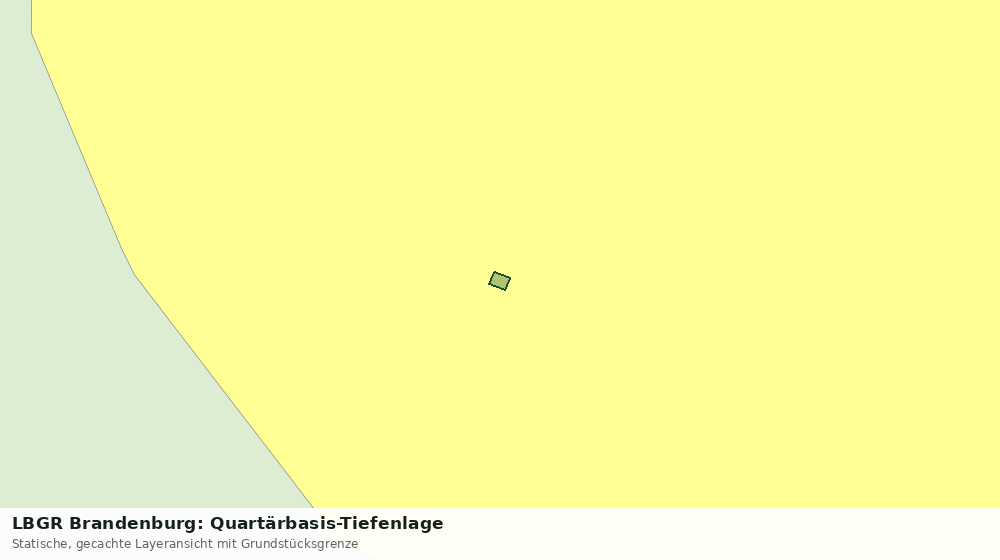 Statische Kartenansicht: LBGR Brandenburg: Quartärbasis-Tiefenlage