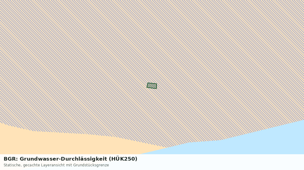 Statische Kartenansicht: BGR: Grundwasser-Durchlässigkeit (HÜK250)