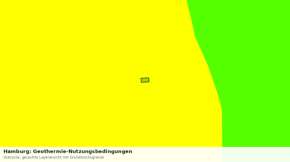 Statische Kartenansicht: Hamburg: Geothermie-Nutzungsbedingungen