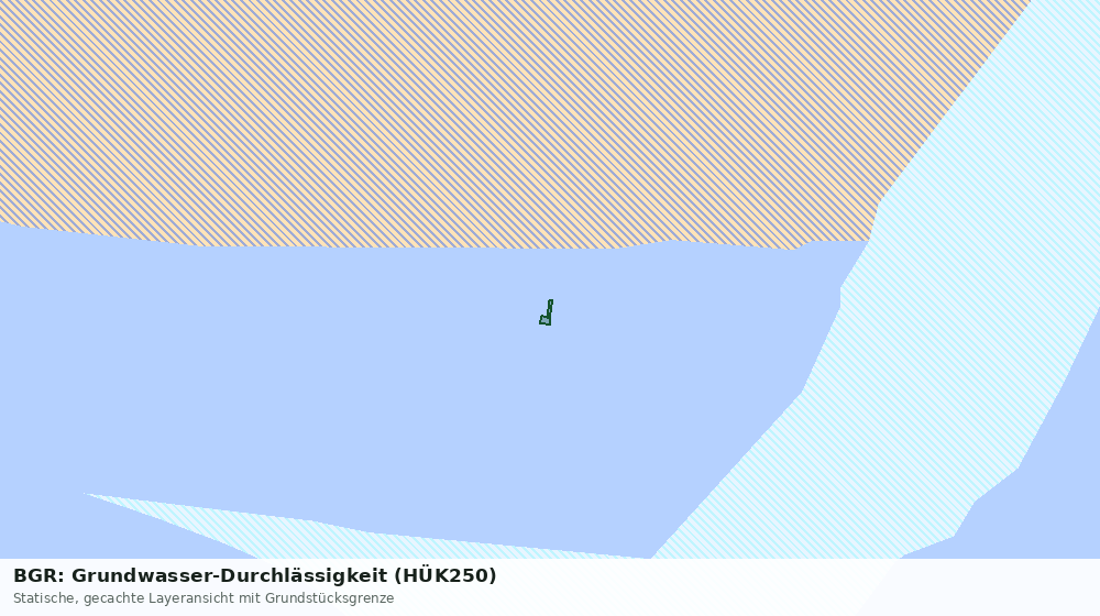 Statische Kartenansicht: BGR: Grundwasser-Durchlässigkeit (HÜK250)