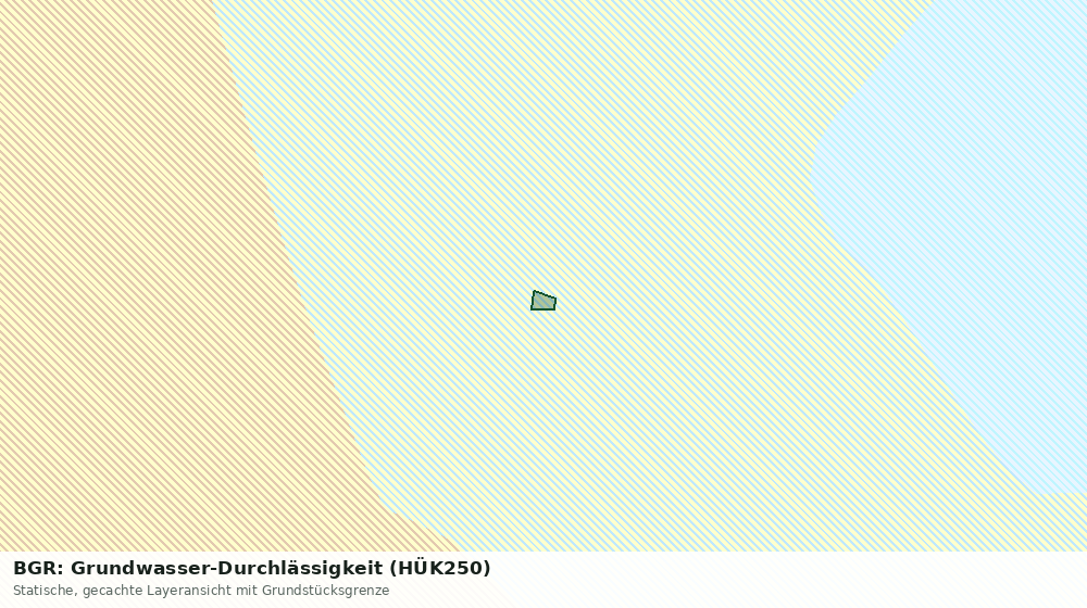 Statische Kartenansicht: BGR: Grundwasser-Durchlässigkeit (HÜK250)