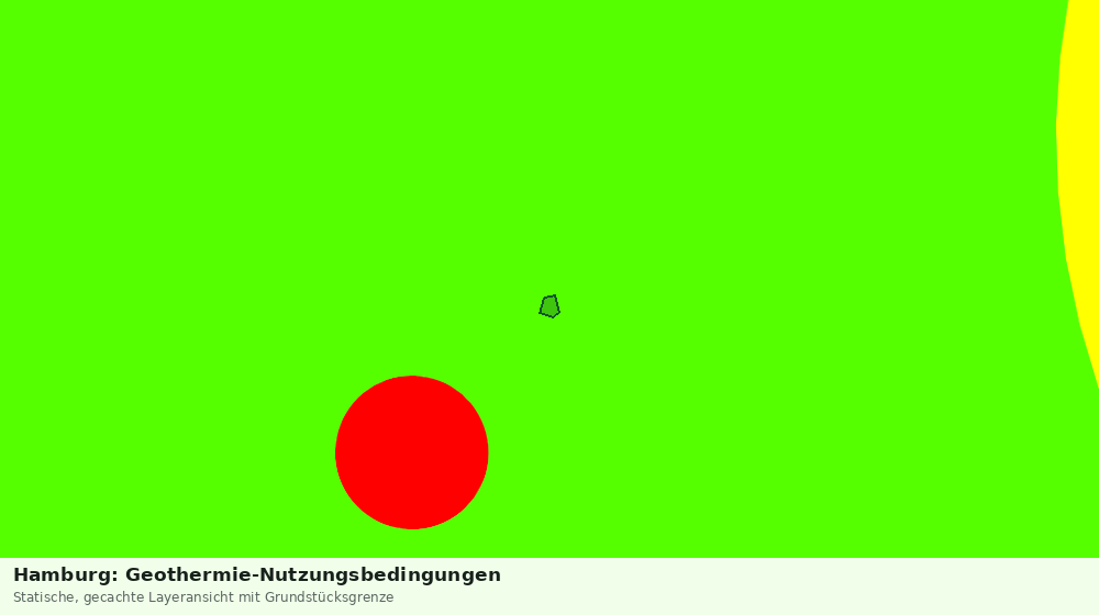 Statische Kartenansicht: Hamburg: Geothermie-Nutzungsbedingungen