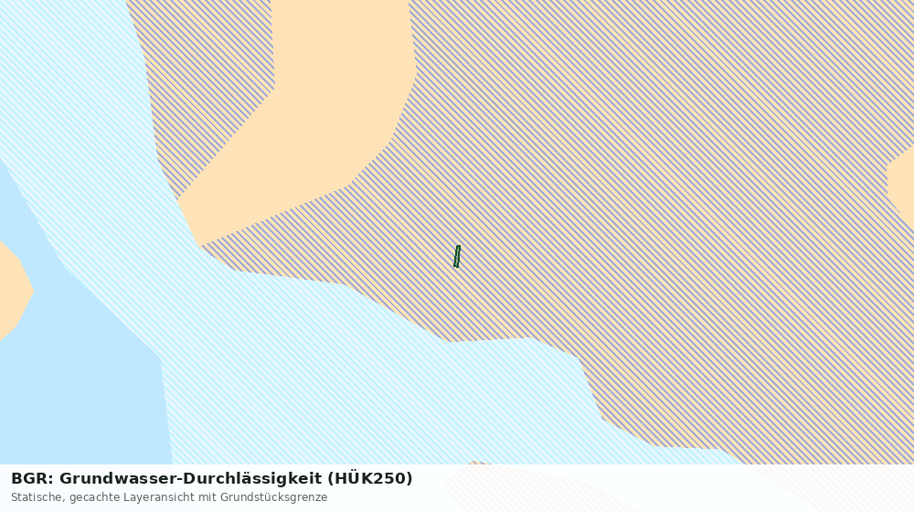 Statische Kartenansicht: BGR: Grundwasser-Durchlässigkeit (HÜK250)