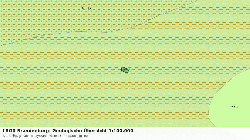 Statische Kartenansicht: LBGR Brandenburg: Geologische Übersicht 1:100.000