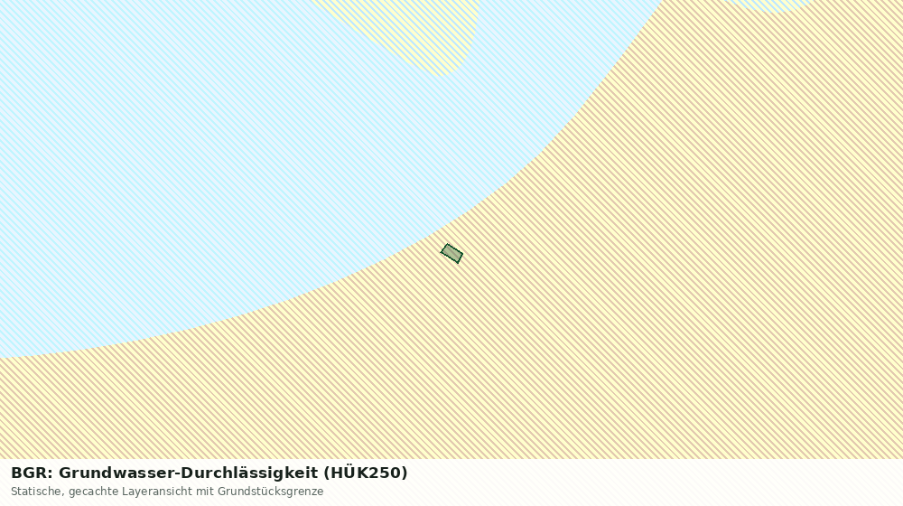 Statische Kartenansicht: BGR: Grundwasser-Durchlässigkeit (HÜK250)