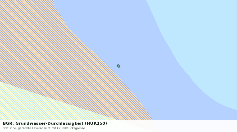 Statische Kartenansicht: BGR: Grundwasser-Durchlässigkeit (HÜK250)