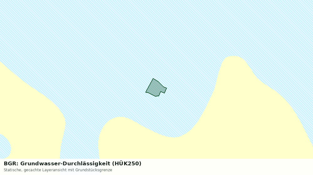 Statische Kartenansicht: BGR: Grundwasser-Durchlässigkeit (HÜK250)