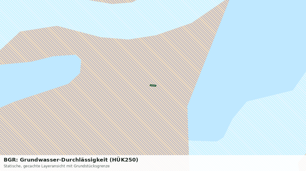 Statische Kartenansicht: BGR: Grundwasser-Durchlässigkeit (HÜK250)