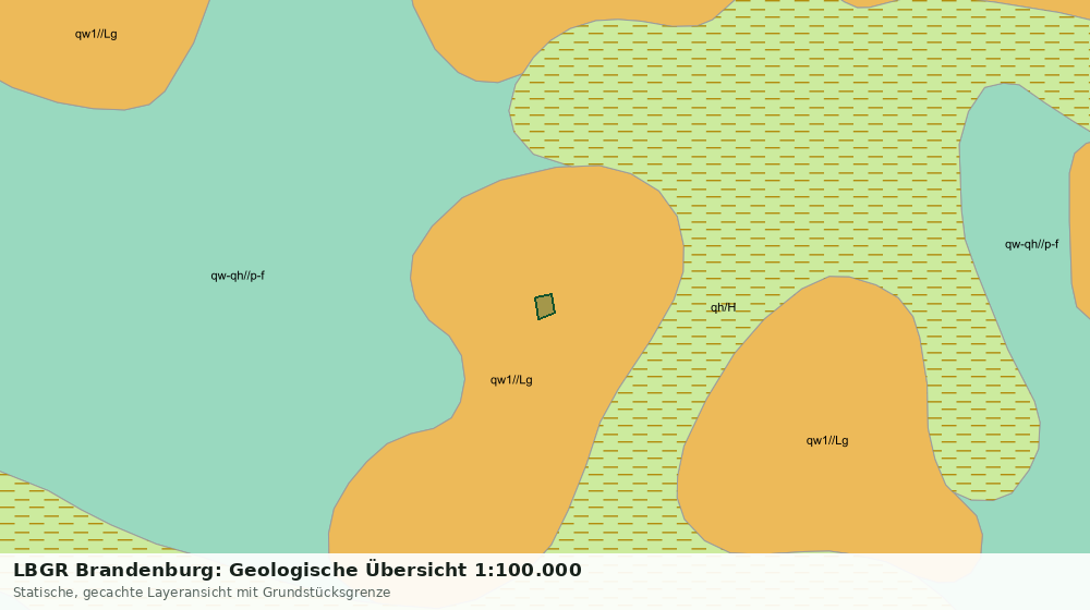 Statische Kartenansicht: LBGR Brandenburg: Geologische Übersicht 1:100.000