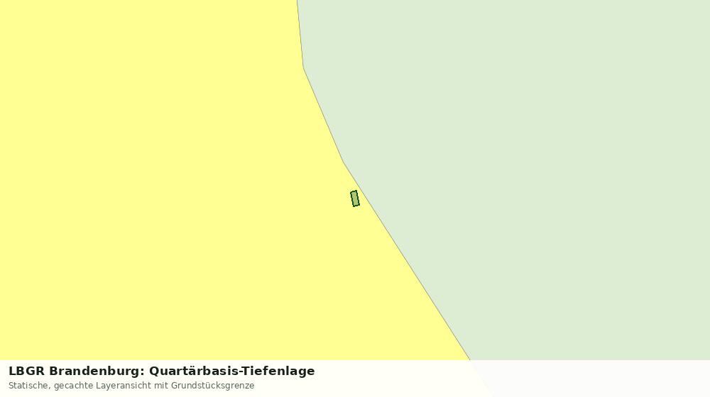 Statische Kartenansicht: LBGR Brandenburg: Quartärbasis-Tiefenlage