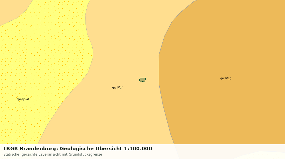 Statische Kartenansicht: LBGR Brandenburg: Geologische Übersicht 1:100.000