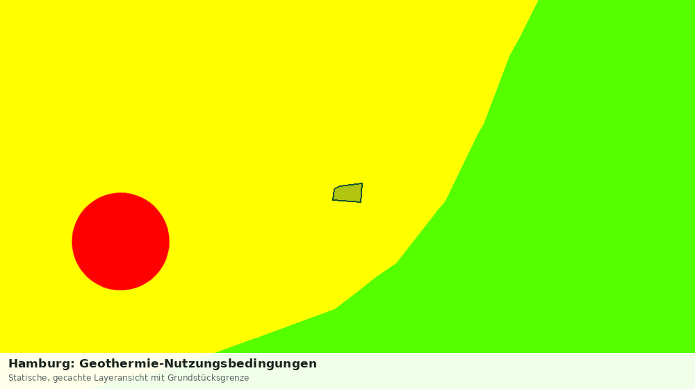 Statische Kartenansicht: Hamburg: Geothermie-Nutzungsbedingungen